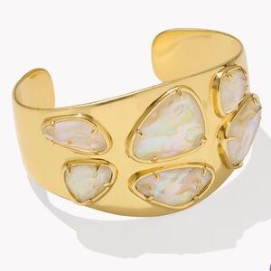 Kendra Scott Margo Gold and Cream Cuff Bracelet